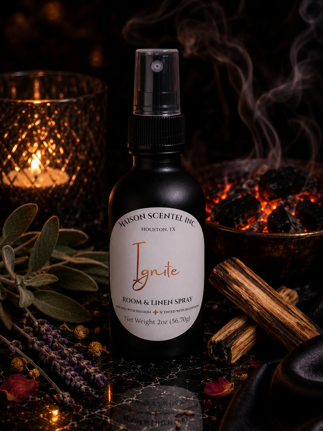 Ignite | Grounded Heat | 2oz Room & Linen Spray